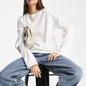 & other stories cotton long sleeve t shirt